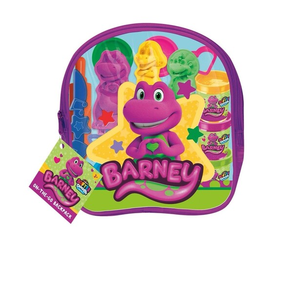 Barney The Dinosaur Fun Dough On the Go Molding Set - Picture 3 of 7
